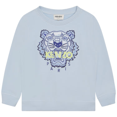 Sudadera tigre KENZO azul cielo para niños y adolescentes